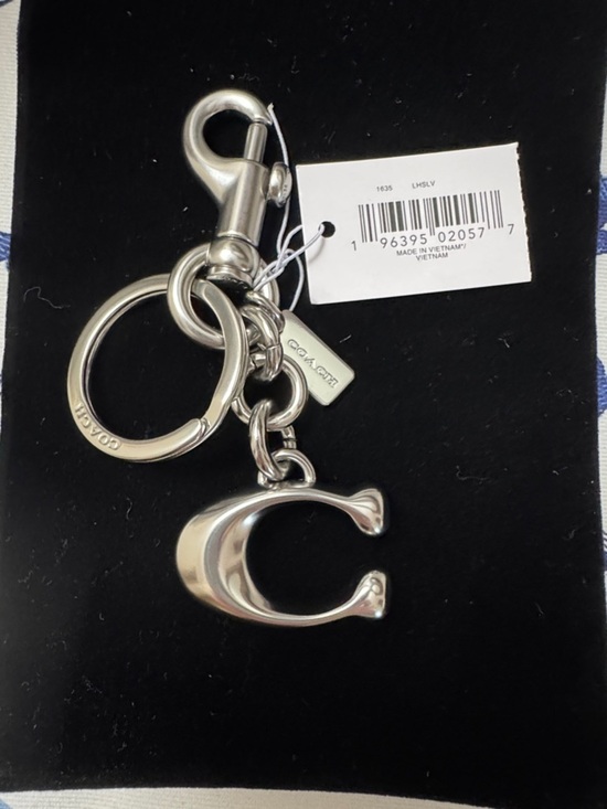 Coach Handbags - Coach Silver ‘C' Charm Key Ring NWT
